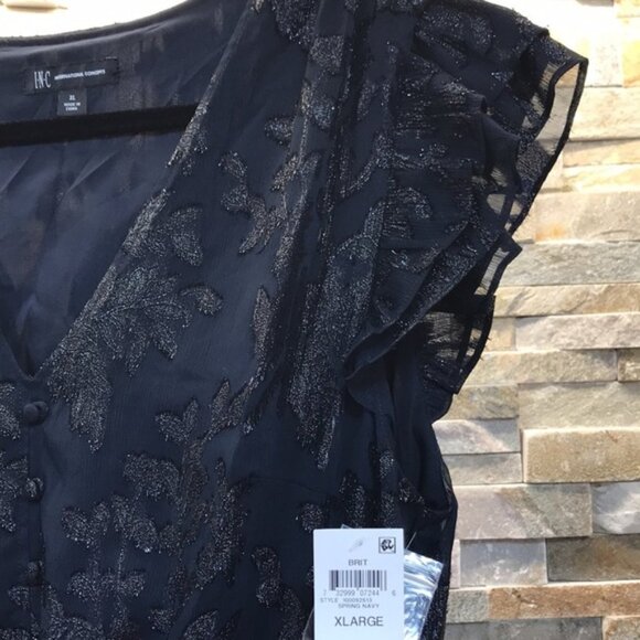 Inc Ruffled Button-Front Midi Dress - Picture 7 of 9